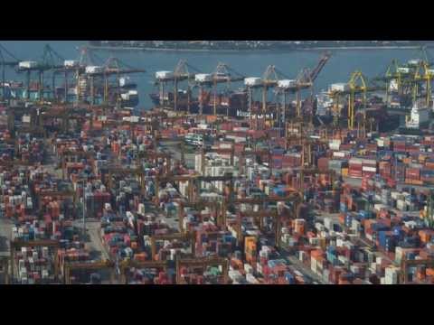 Singapore Container Terminal [HD] - Container Time Lapse