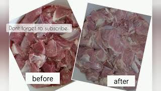 How to wash fresh Lamb / meat & remove the smell / Eid al Adha special