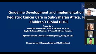 GIN Africa 2nd Webinar Texas Children s Global HOPE Guideline Development and Implementation
