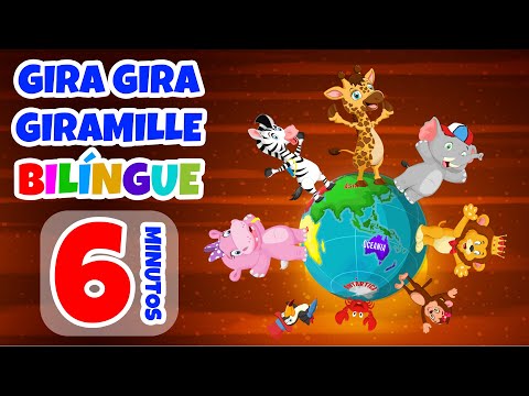 Gira Gira Giramille Bilíngue - 6 min | Desenho Animado Musical