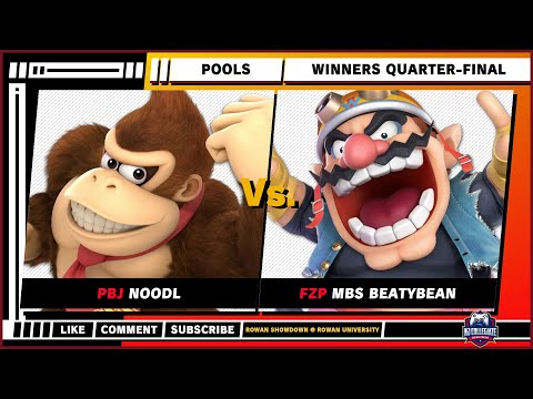Rowan Showdown - Winners Quarters - Noodl (Donkey Kong) VS BeatyBean (Wario) - Super Smash Bros