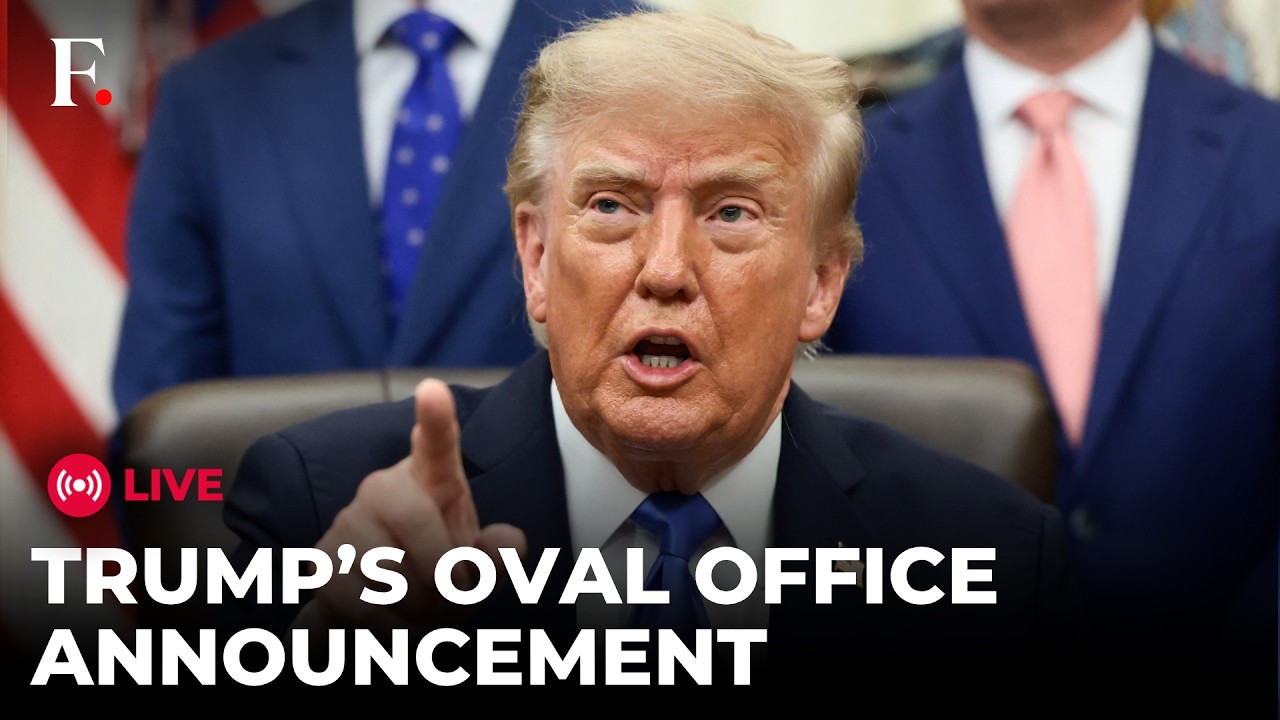 TRUMP LIVE: US President Trump Makes an Announcement in Oval Office