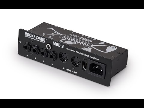 Педалборд ROCKBOARD RBO B MOD 2 V2 - All-in-One TRS, Midi & USB Patchbay