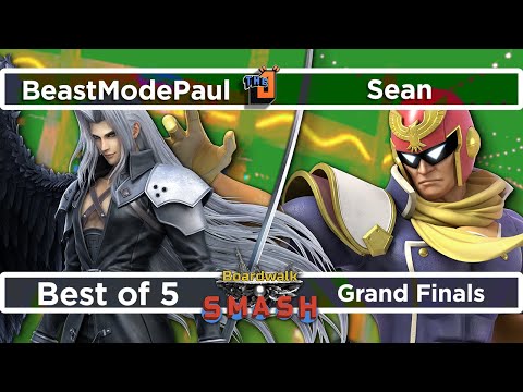 BeastModePaul (Sephiroth) vs Sean (Captain Falcon) Grand Finals - Boardwalk Smash #33 - SSBU