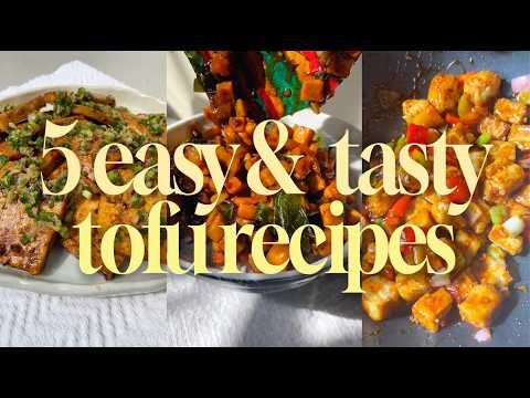 5 Easy & Tasty Tofu Recipes You Need to Try! Shredded Tofu Bulgogi, Kung Pao, Sweet Chili, & more 😋