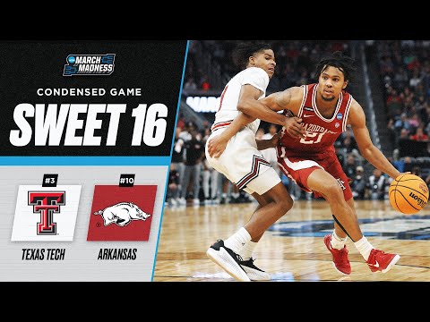 Texas Tech vs. Arkansas - Sweet 16 NCAA tournament extended highlights