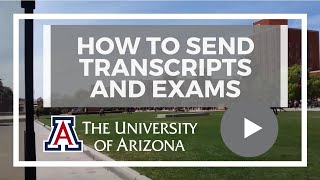 Admission requirements and how to send transcripts and scores