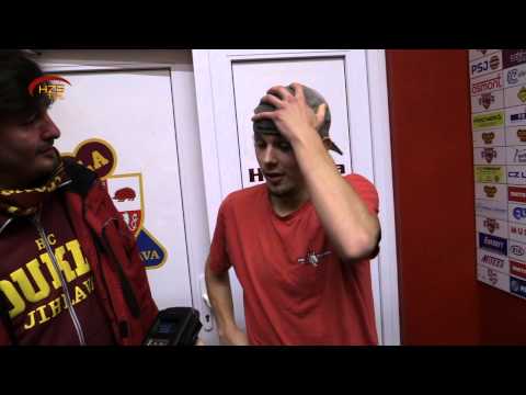 18. kolo (2. listopadu 2013) HC Dukla Jihlava - BK Mladá Boleslav - záběry od ledu a rozhovory