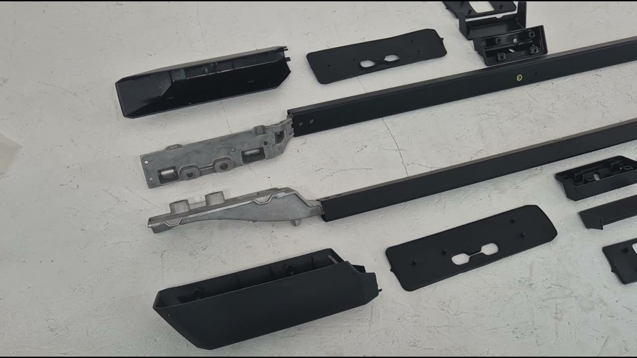 Toyota Land Cruiser Prado 250 2023– OEM dakrails zwart (aluminium) Video 1