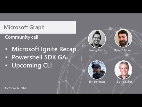 Microsoft Graph community call October 2020