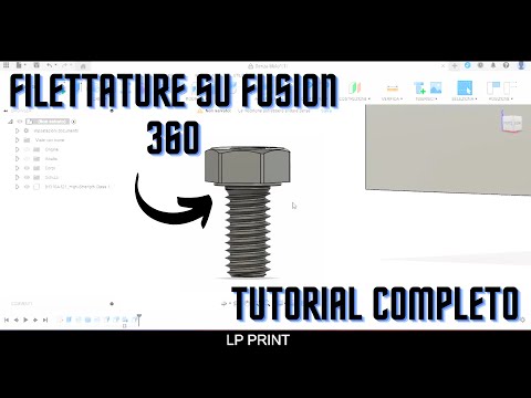 Filettature su fusion360 | Tutorial completo