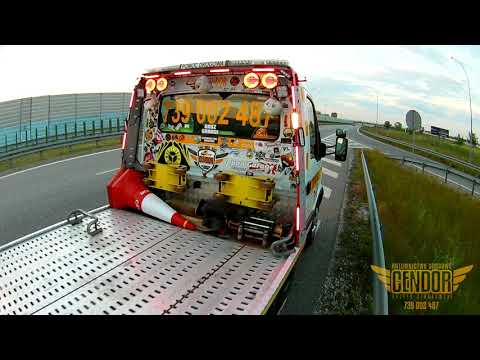 "Niebezpieczna Awaria VW na A2"- dzień z życia. Pomoc Drogowa P.H.U. CENDOR