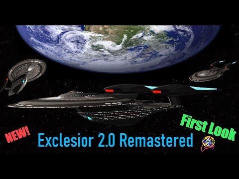 NEW Excelsior 2.0 REMASTERED VS Reman Scimitar PICARD - Star Trek Starship Battles