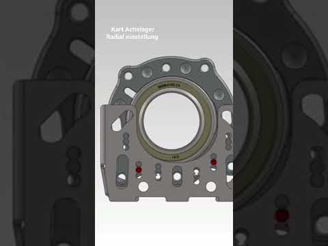 kart racing axle bearing radial adjustment