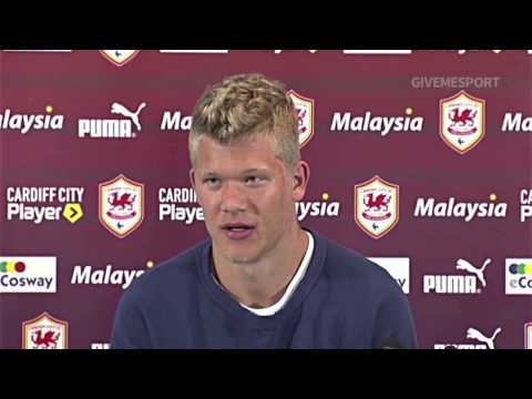 Cardiff unveil record signing Andreas Cornelius