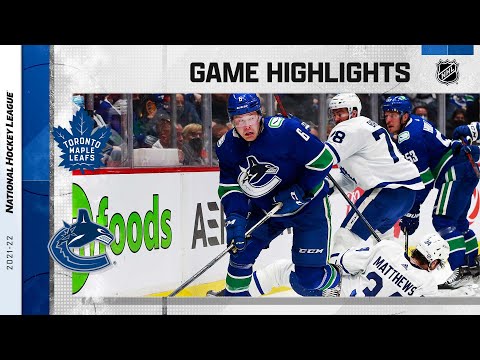Maple Leafs @ Canucks 2/12/22 | NHL Highlights