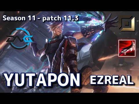 【韓国サーバー/D1】DFM Yutapon エズリアル(Ezreal) VS ドレイヴン(Draven) BOT - Patch11.3 KR Ranked【LoL】
