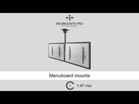 Neomounts NMPRO-WMB3 dreifach Menuboard Wandhalterung video preview