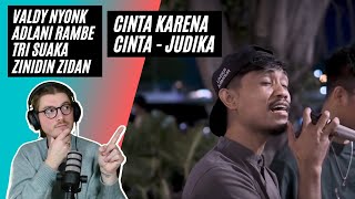 Download lagu React to CINTA KARENA CINTA - JUDIKA | COVER BY VALDY NYONK, ADLANI RAMBE, TRI SUAKA, ZINIDIN ZIDAN mp3
