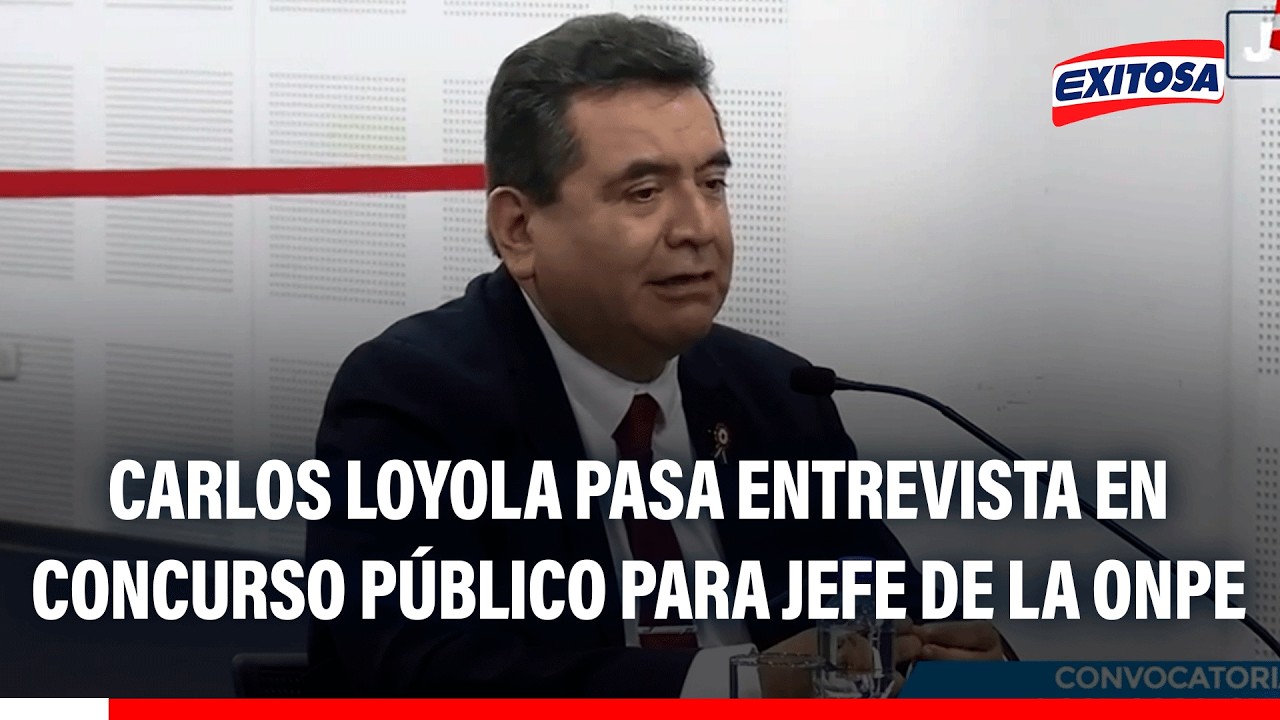 🔴🔵 Carlos Martín Loyola pasa entrevista personal durante Concurso Público para jefe de la ONPE