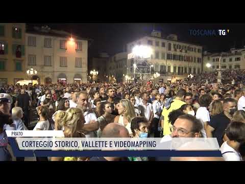 2022-09-09 PRATO - CORTEGGIO STORICO, VALLETTE E VIDEOMAPPING