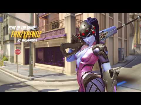 Overwatch (Widowmaker) PoTG - my first game with actual players