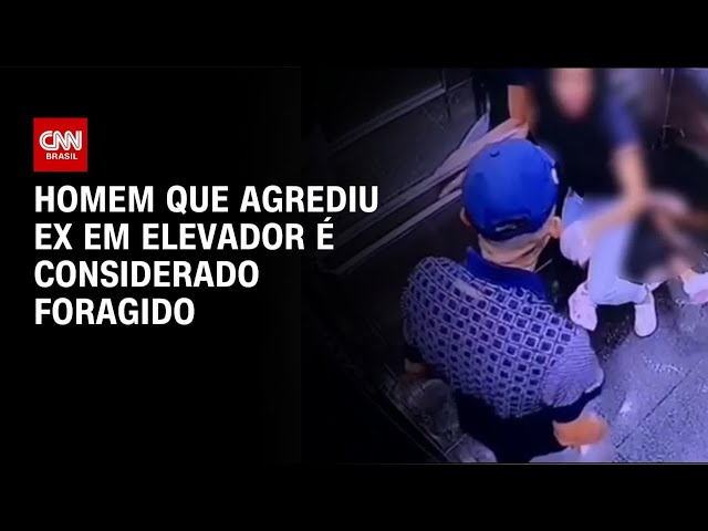 Homem que agrediu ex-companheira em elevador é considerado foragido | CNN 360°