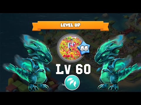 Level Up 60 For Emerald Phantom Dragon | Dragon Mania Legends Level 88