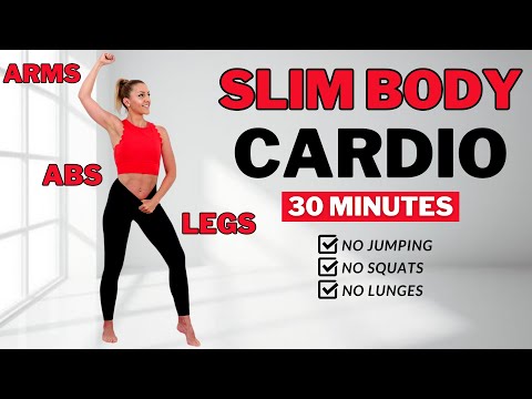 🔥Burn Arm + Leg + Belly Fat🔥30 Min Aerobics Workout🔥All Standing🔥No Squats/ No Lunges🔥No Repeat🔥