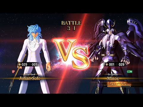 Julian Solo (Tuxedo) vs Minos (Gryphon Surplice) - Saint Seiya: Soldiers' Soul