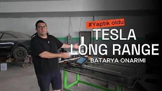 Tesla Model Y Long Range Batarya Delik Onarımı | İzolasyon Arızası ve 