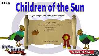 OSRS│How To Complete Children of the Sun Quest 2024│Urdu Hindi