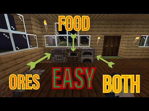 How to use a Blast Furnace and Smoker EASY in Minecraft PS4