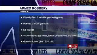 preview picture of video 'Police investigating Gordon convenience store armed robbery'