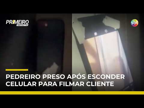 Pedreiro é preso após esconder celular em quarto para filmar moradora em Goiás | #PrimeiroImpacto
