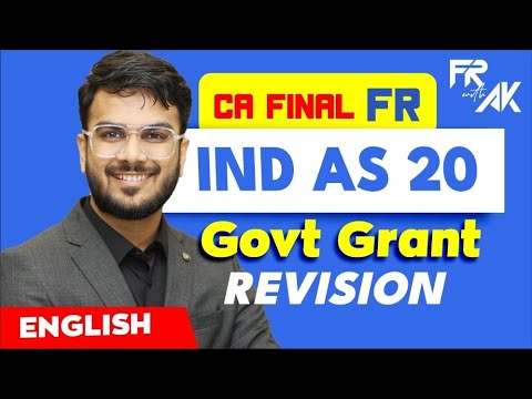 IND AS 20 Revision (100% English) | CA Final FR English Revision | CA Aakash Kandoi