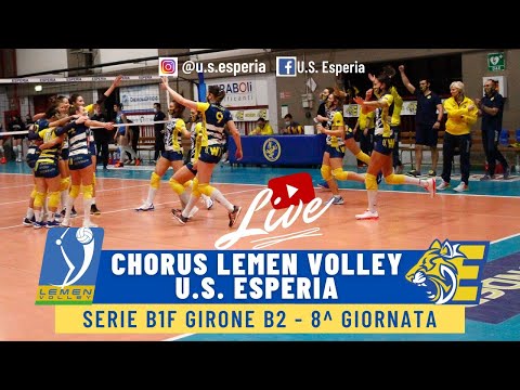 #SerieB1F LIVE - Chorus Lemen Volley vs U.S. Esperia