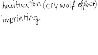 Learned Behavior of Animals