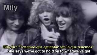 Bon Jovi - Livin' On A Prayer Subtitulado Español Ingles