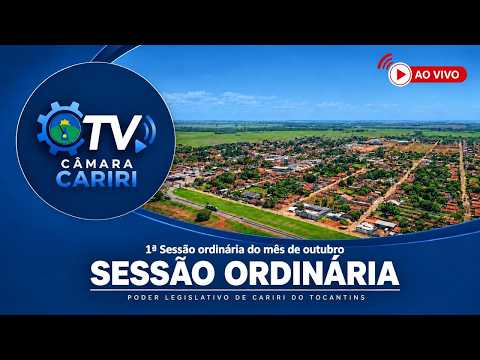 1ª SESSÃO ORDINÁRIA DO MÊS DE OUTUBRO DE 2026