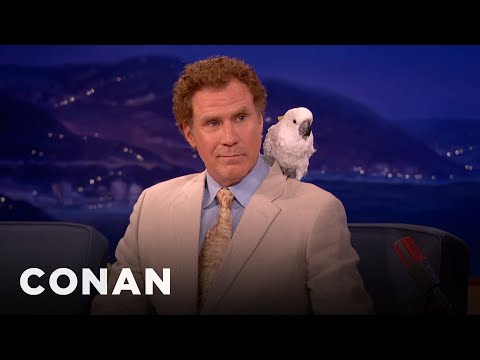 Will Ferrell Refuses To Discuss The Bird On His Shoulder | CONAN on TBS