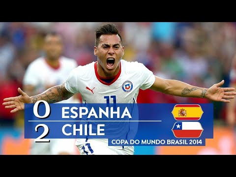 España 0 x 2 Chile - Resumen y Goles (720PHD)