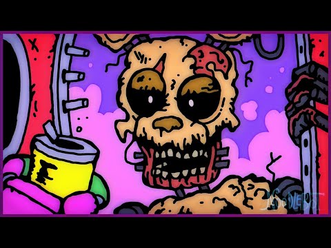 Burntrap drinks a Fizzy-Faz (FNaF Security Breach comic)