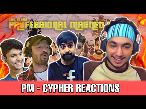 REACTING TO PROFESSIONAL MAGNET CYPHER 2 REACTIONS !!