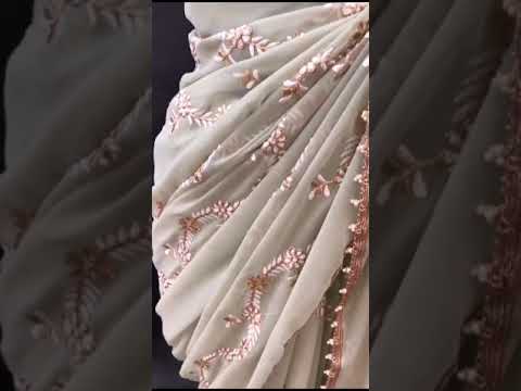 VE BT-3024 Heavy Georgette Wholesale Party Wear Saree – product video thumbnail