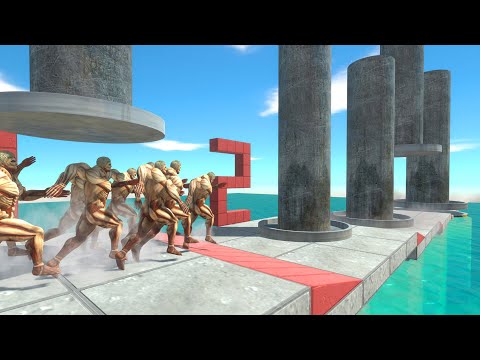 5 Level Hydraulic Press - Creepy Monsters Challenge - Animal Revolt Battle Simulator