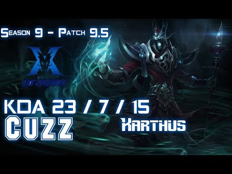 KZ Cuzz KARTHUS vs PANTHEON Jungle - Patch 9.5 KR Ranked