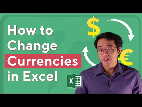 Changing Currency In MS Excel - Easiest Way To Quickly Convert USD To EURO?