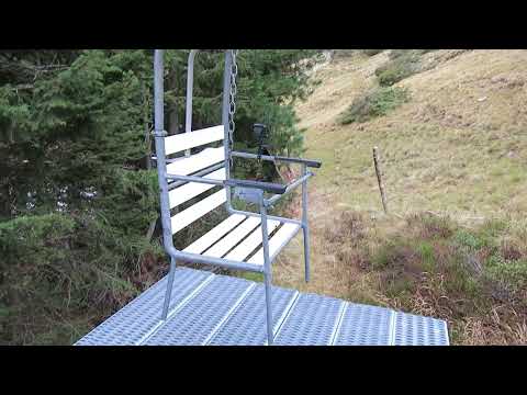 Stillbergalp - Mittelgrat Gartenstuhl kommt - Absenken Gartenstuhl - Antrieb - Seilbahn bei Davos