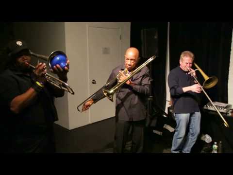 Joe McPhee, Dick Griffin, Steve Swell - Improvising Trombone Trio - at The Stone, NYC - Nov 24 2015